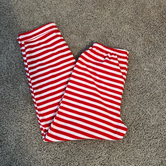 Intimates & Sleepwear Fuzzy Red And White Striped Pj Pants Poshmark — free download